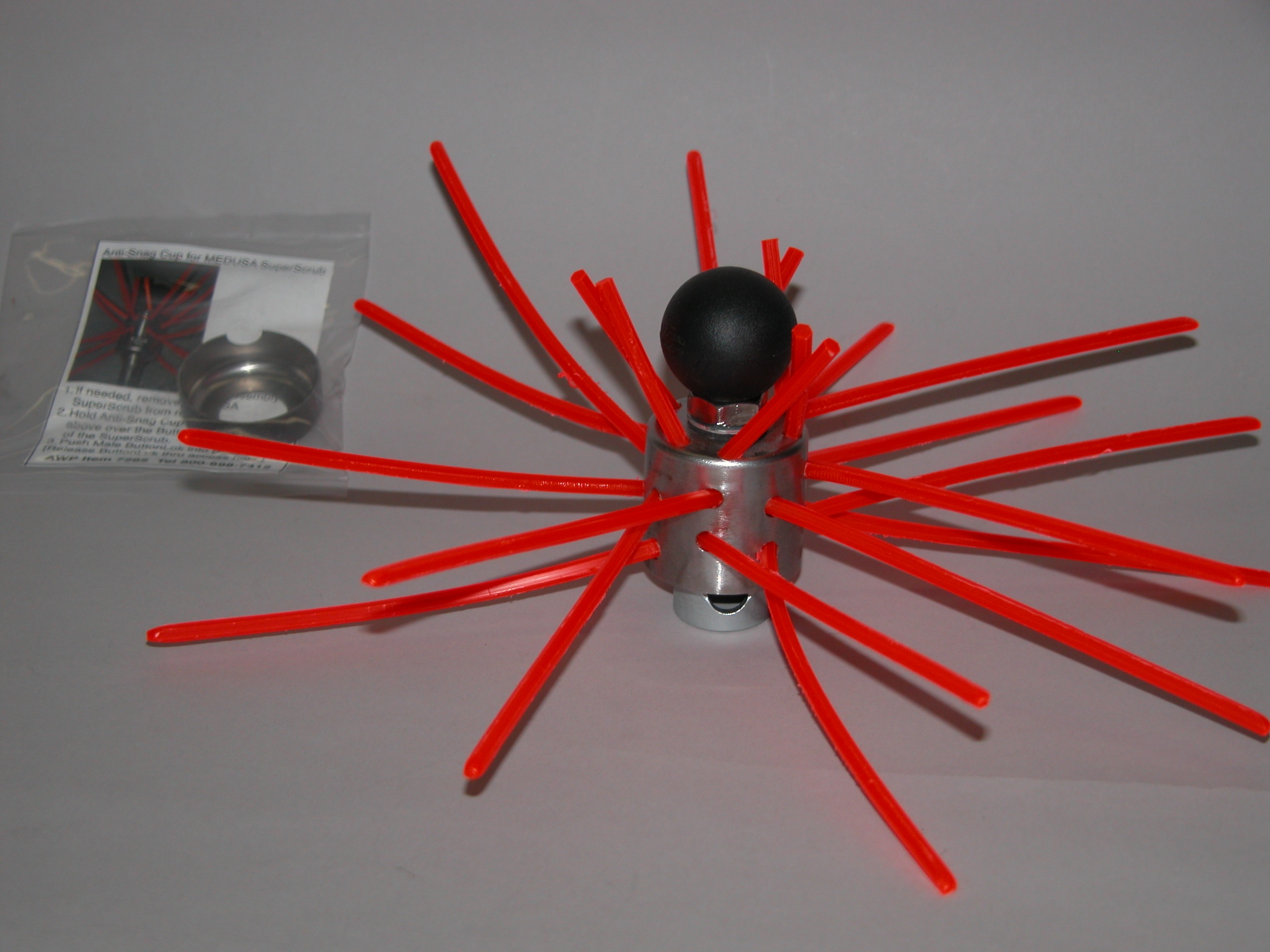 Mini-Medusa Small 12" Super Scrub Whip w/ButtonLok